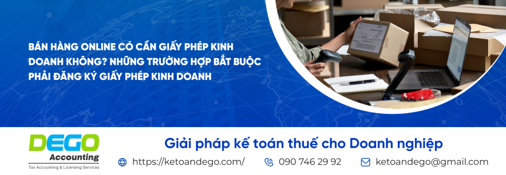 bán hàng online có cần giấy phép kinh doanh