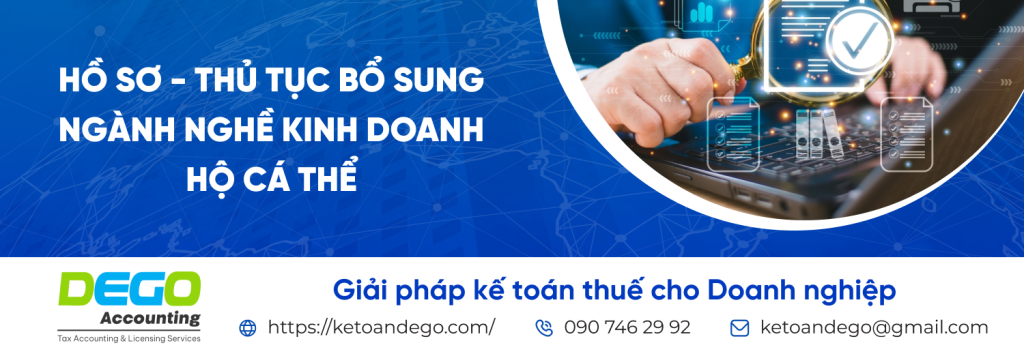 bổ sung ngành nghề kinh doanh