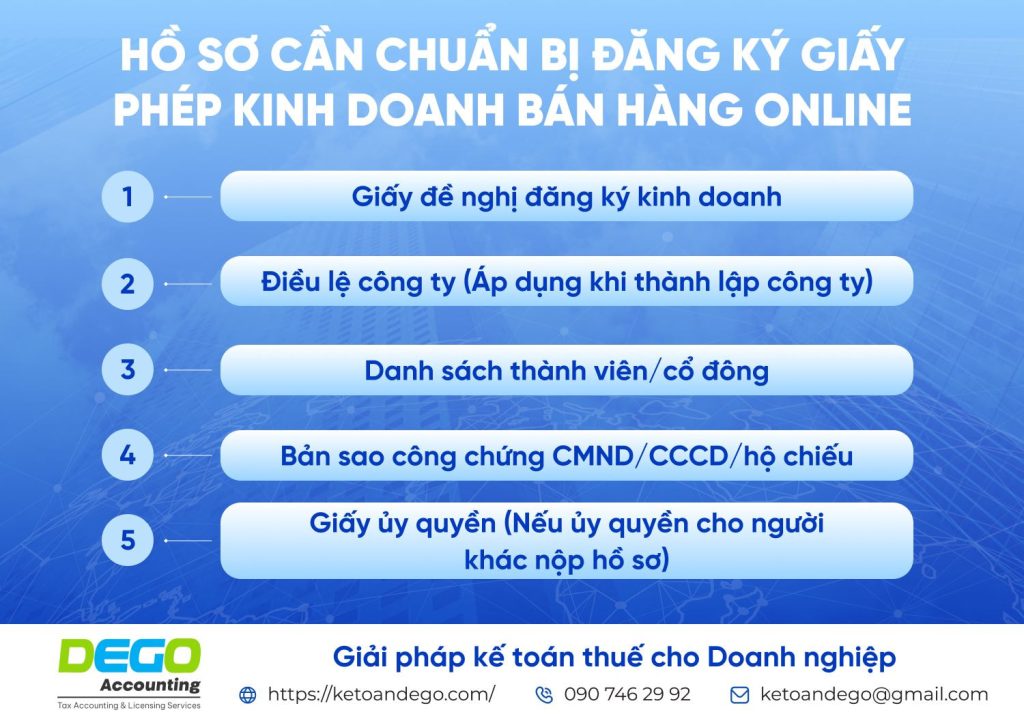 Cách đăng ký giấy phép kinh doanh bán hàng online, qua mạng