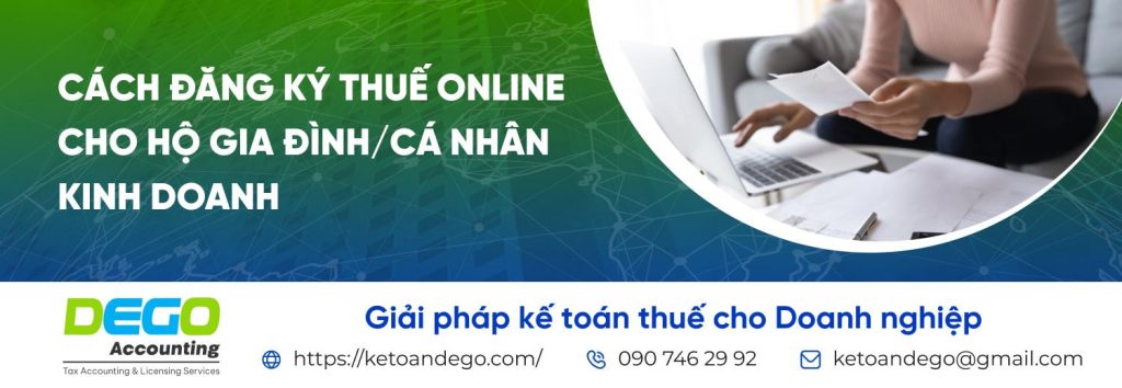 Cách đăng ký thuế online cho hộ gia đình và cá nhân kinh doanh