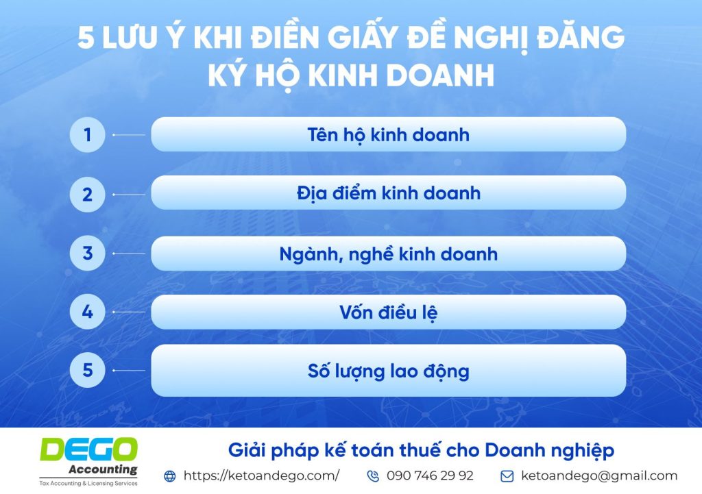Cách soạn hồ sơ đăng ký hộ kinh doanh cá thể