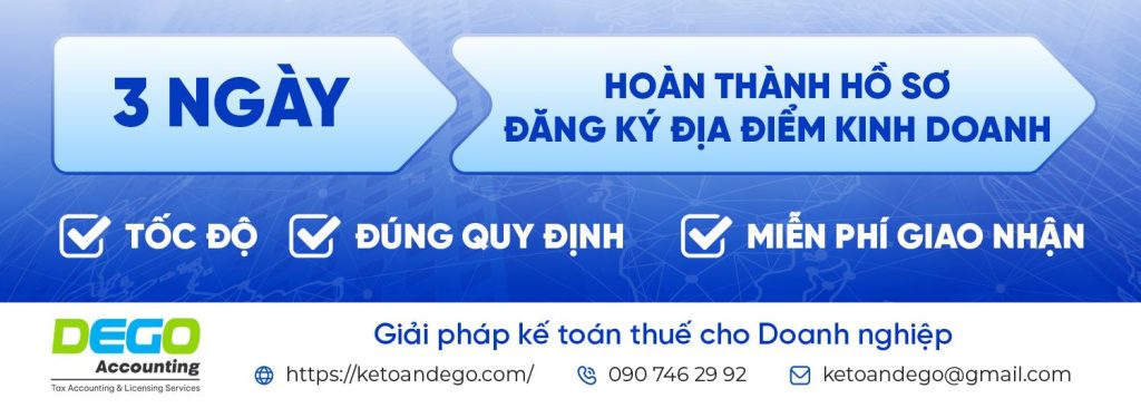 Dịch vụ đăng ký địa điểm kinh doanh