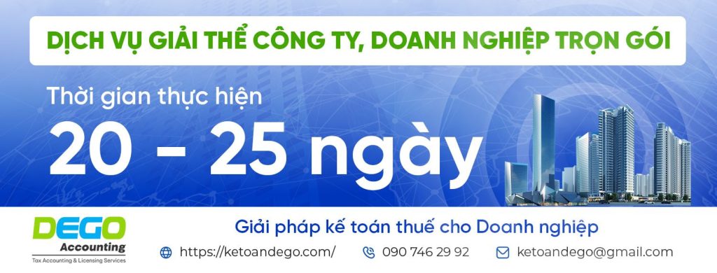 Dịch vụ giải thể công ty, doanh nghiệp trọn gói