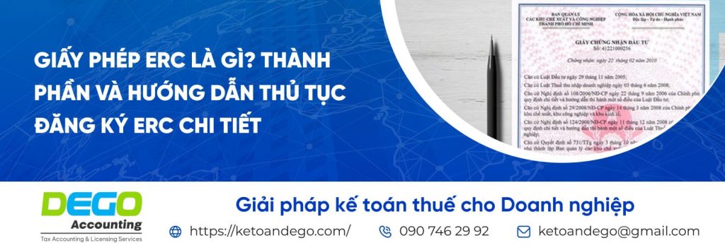 Giấy phép ERC là gì? Thành phần và hướng dẫn thủ tục đăng ký ERC chi tiết