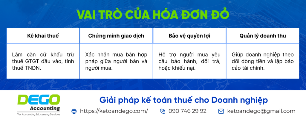 hóa đơn đỏ