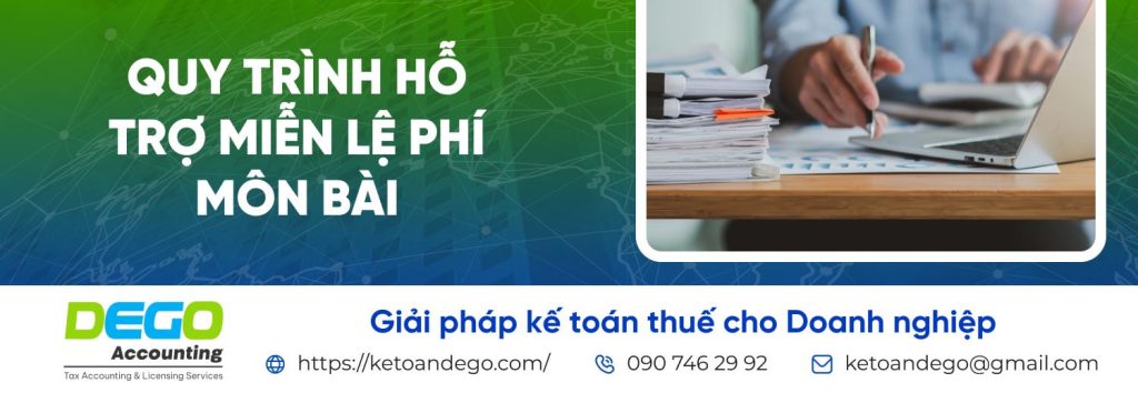 Quy định trường hợp miễn thuế môn bài, lệ phí môn bài