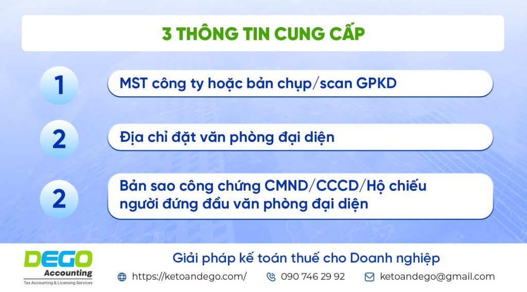 Dịch vụ thành lập văn phòng đại diện trọn gói