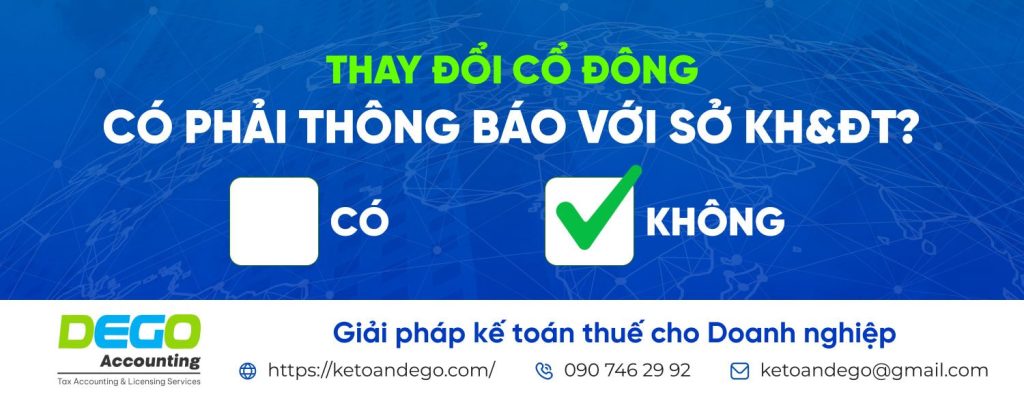 Thủ tục hồ sơ thay đổi cổ đông công ty cổ phần