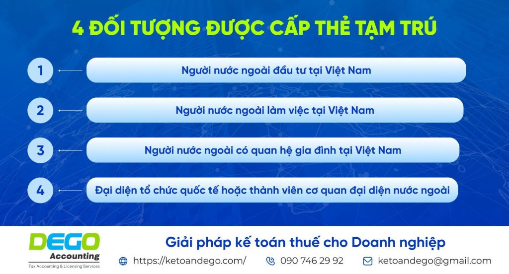 Đối tượng, điều kiện và lợi ích khi sở hữu thẻ tạm trú tại Việt Nam