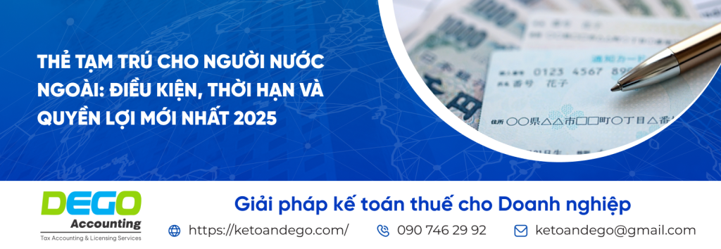 thẻ tạm trú cho người nước ngoài