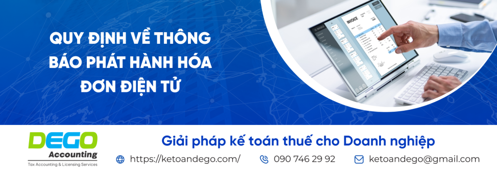 thông báo phát hành hóa đơn điện tử