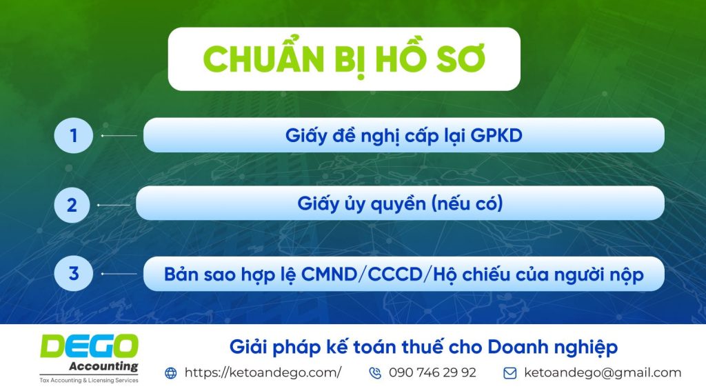 Cấp lại giấy phép kinh doanh: Thủ tục nhanh gọn và hồ sơ cần thiết