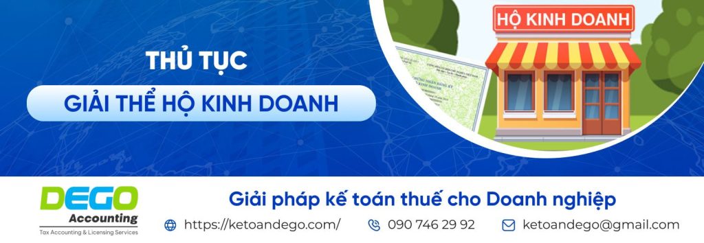 Hồ sơ, thủ tục giải thể hộ kinh doanh cá thể online và trực tiếp năm 2025