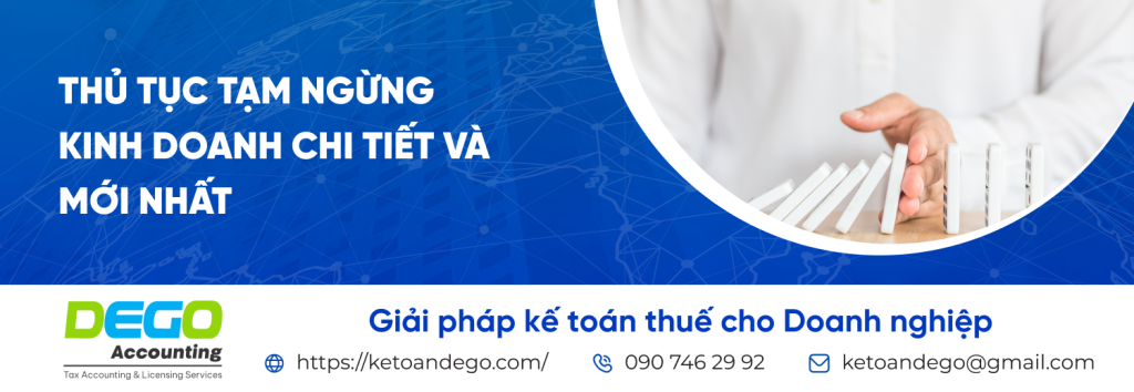 thủ tục tạm ngừng kinh doanh