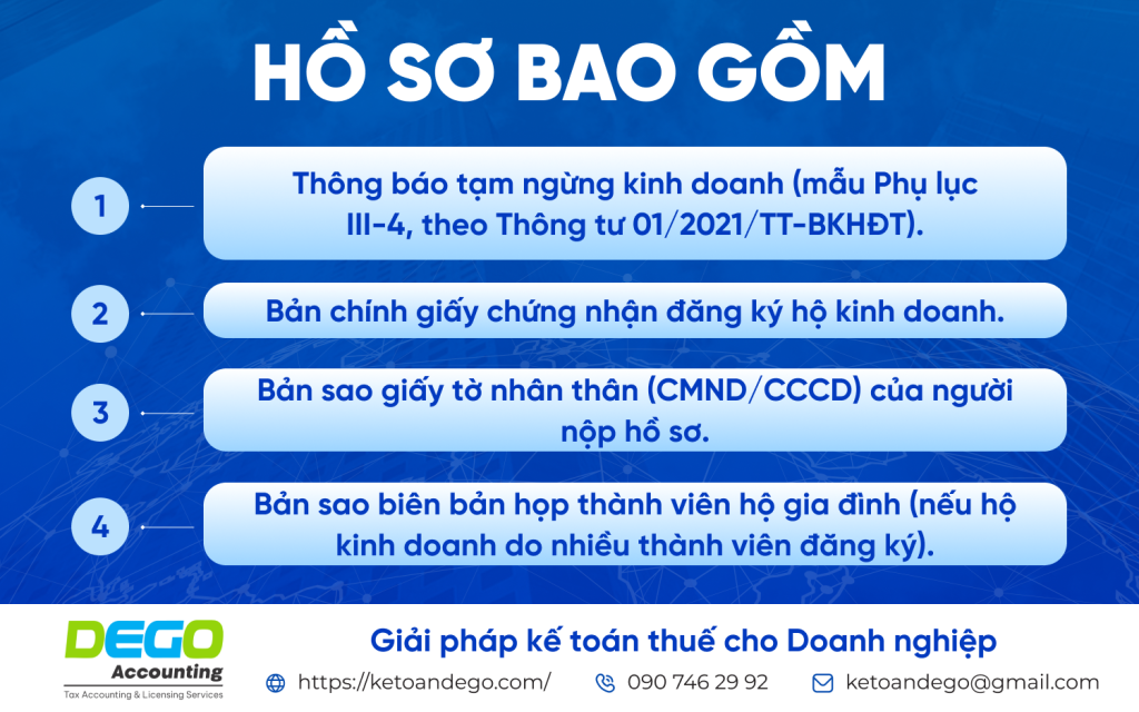 thủ tục tạm ngừng kinh doanh