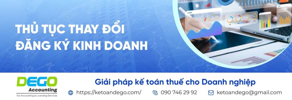 Thủ tục thay đổi đăng ký kinh doanh