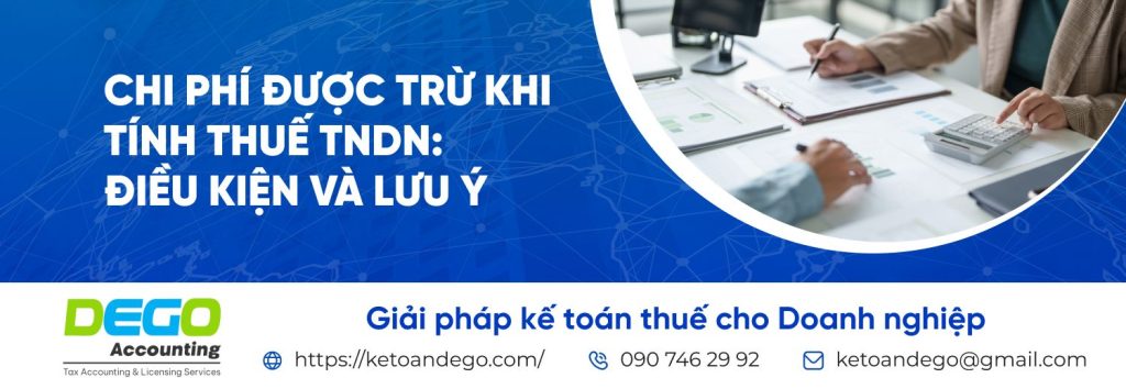 chi phí được trừ