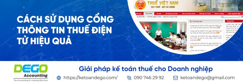 cổng thông tin thuế điện tử