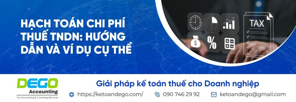 hạch toán chi phí thuế TNDN