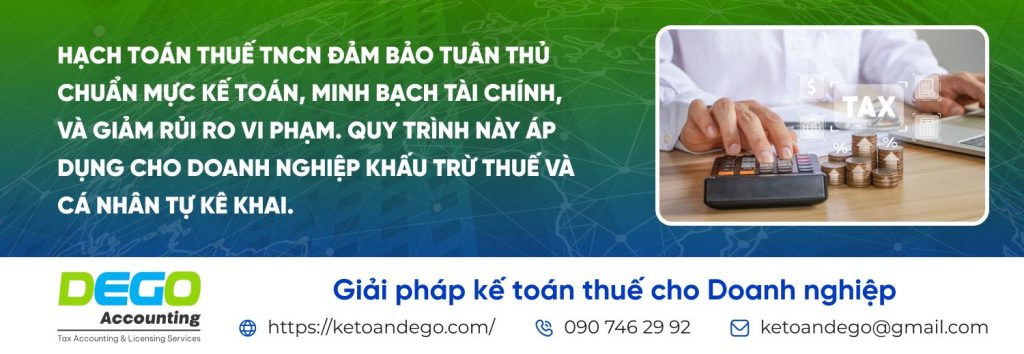 hạch toán thuế TNCN