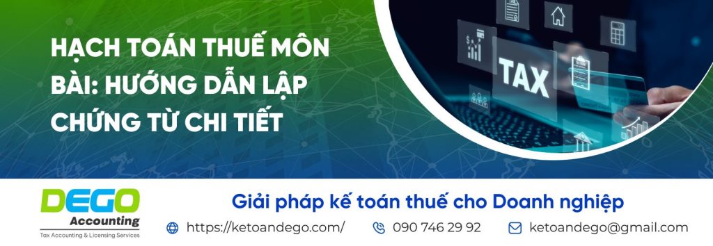 hạch toán thuế môn bài