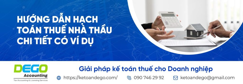 hạch toán thuế nhà thầu