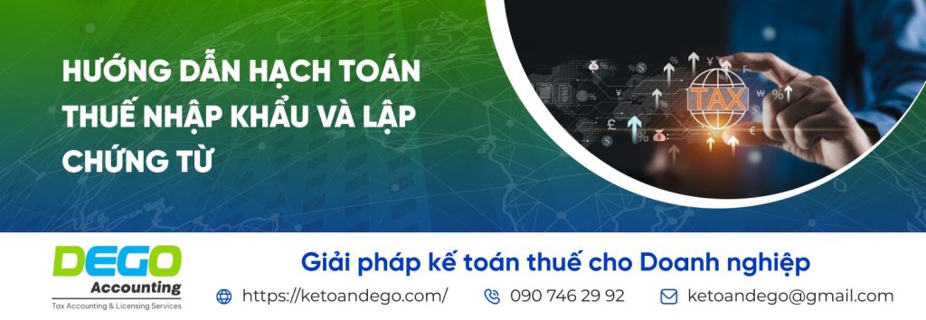 hạch toán thuế nhập khẩu