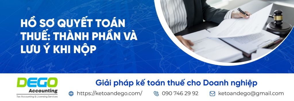 hồ sơ quyết toán thuế