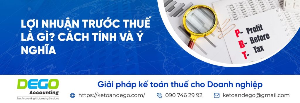 lợi nhuận trước thuế
