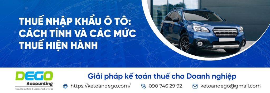 thuế nhập khẩu ô tô