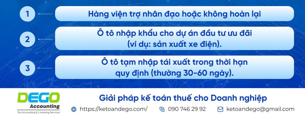 thuế nhập khẩu ô tô