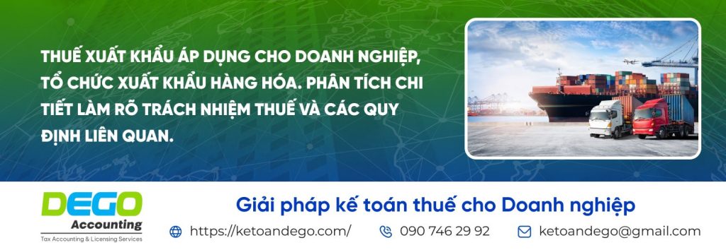 thuế xuất khẩu