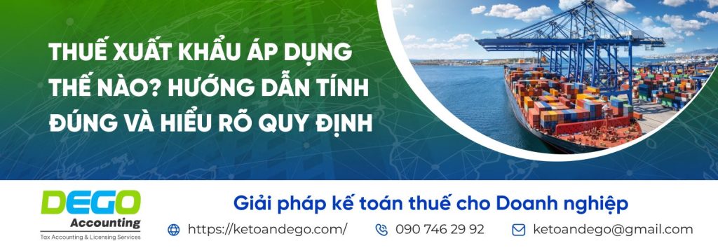 thuế xuất khẩu