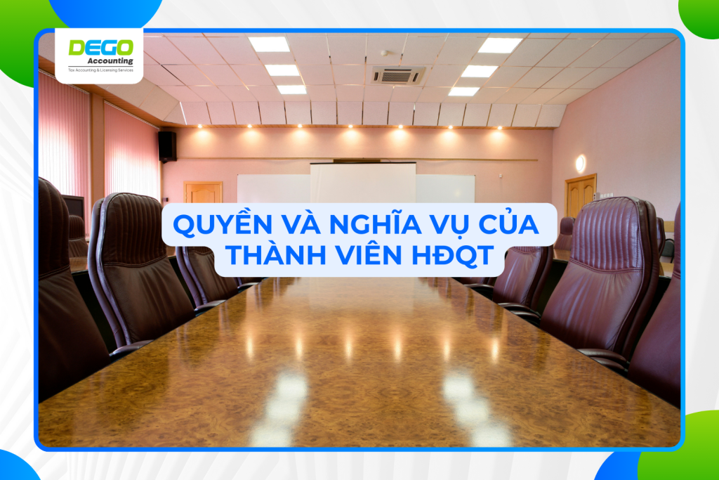 quyền và nghĩa vụ của thành viên HDQT